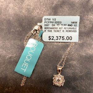 Effy Bouquet Diamond pendant in 14k white gold